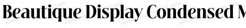 Beautique Display Condensed Medium字体转换